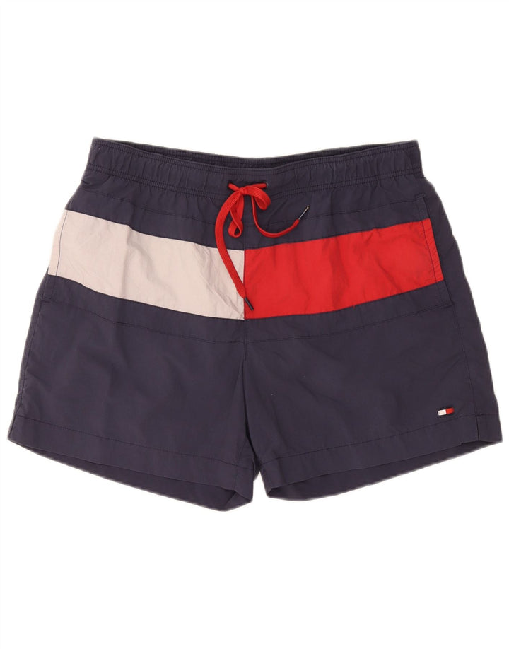 TOMMY HILFIGER Herren-Badeshorts, groß, Marineblau, Farbblock