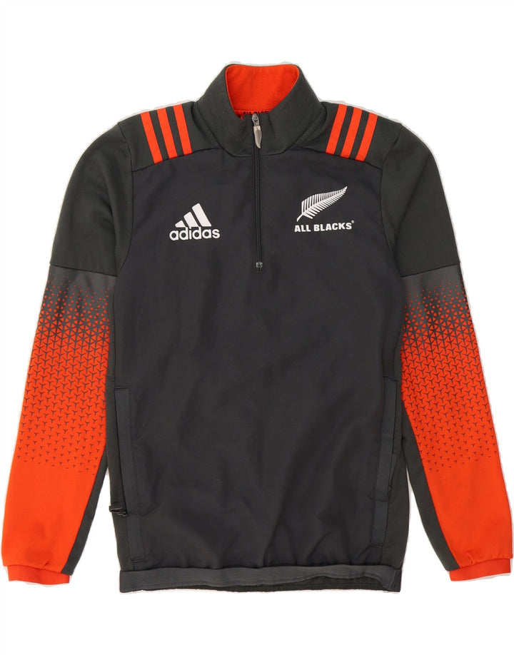 ADIDAS Mens Graphic Pullover Tracksuit Top Small Black Colourblock Vintage Adidas and Second-Hand Adidas from Messina Hembry 