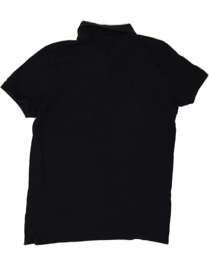 JACK & JONES Mens Polo Shirt Medium Navy Blue Cotton Vintage Jack & Jones and Second-Hand Jack & Jones from Messina Hembry 