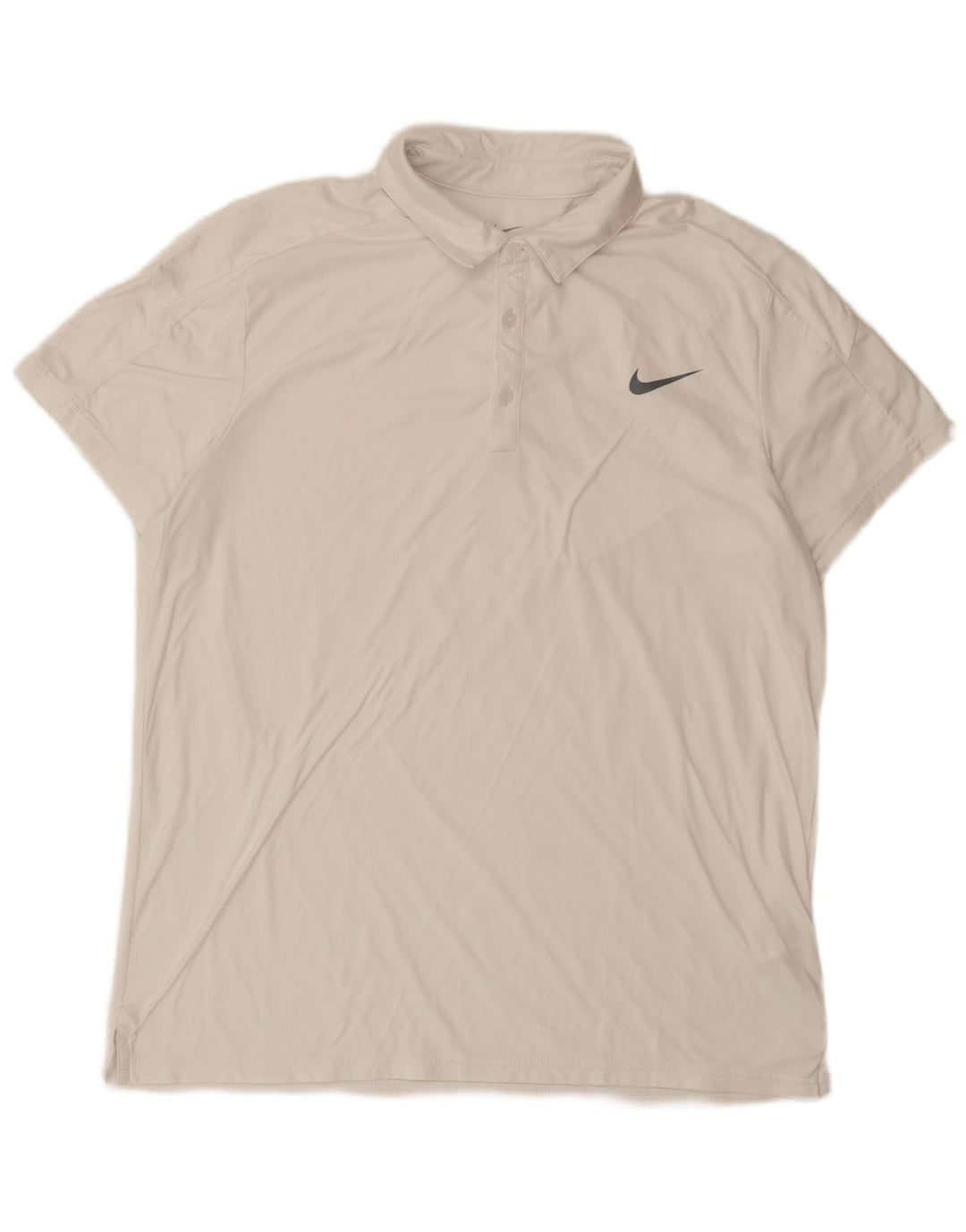 NIKE Herren-Poloshirt, groß, weißes Polyester