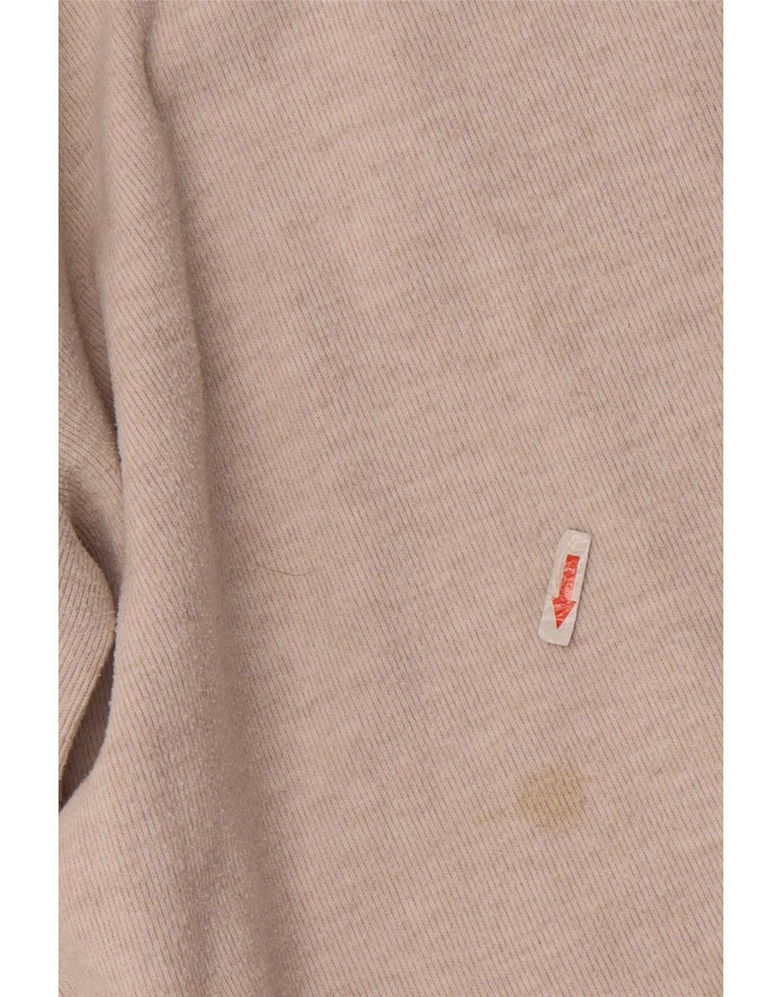Zara Damen Etuikleid mit 3/4-Ärmeln, UK 12, Mittelbeige