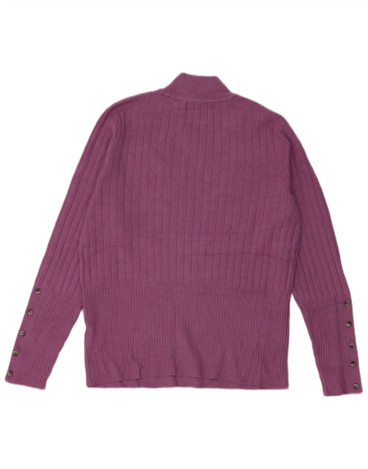 Marks & Spencer Rollkragenpullover für Damen, Gr. 14, Mittelviolett