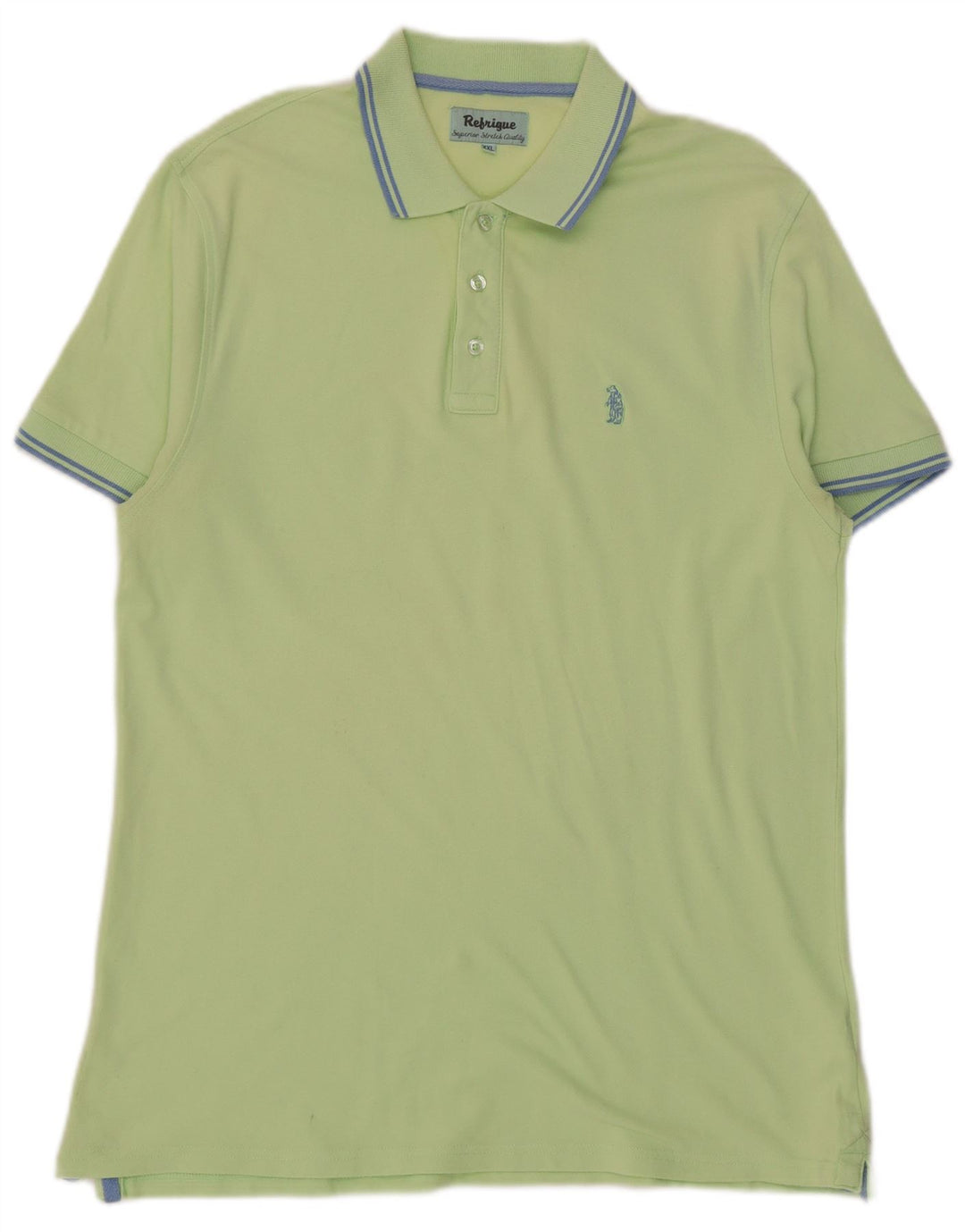 Refrigue Herren Poloshirt 2XL Grüne Baumwolle