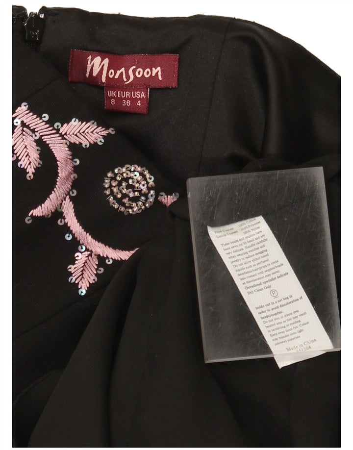 Trägerloses Damenkleid von Monsoon, Größe S, Größe S, Schwarz, Baumwolle