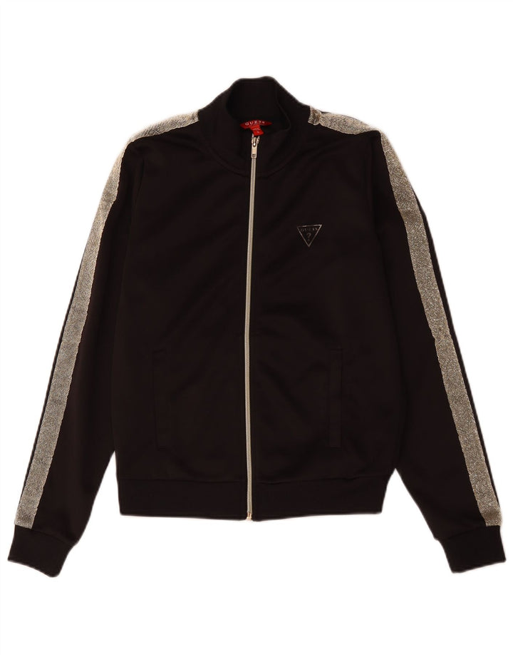 Guess Damen-Trainingsanzug, Größe S, W28, L27, Schwarz, Colourblock-Polyester