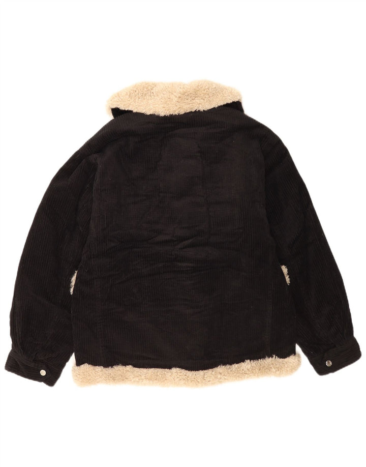 Übergroße Cordjacke für Damen von Topshop, Größe S, Größe S, Schwarz, Farbblock