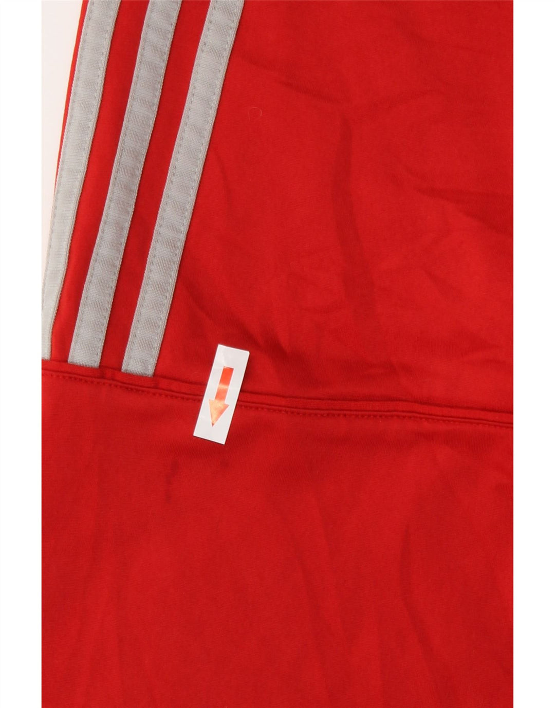 Adidas Herren-Trainingsanzug-Top-Jacke aus mittelrotem Polyester