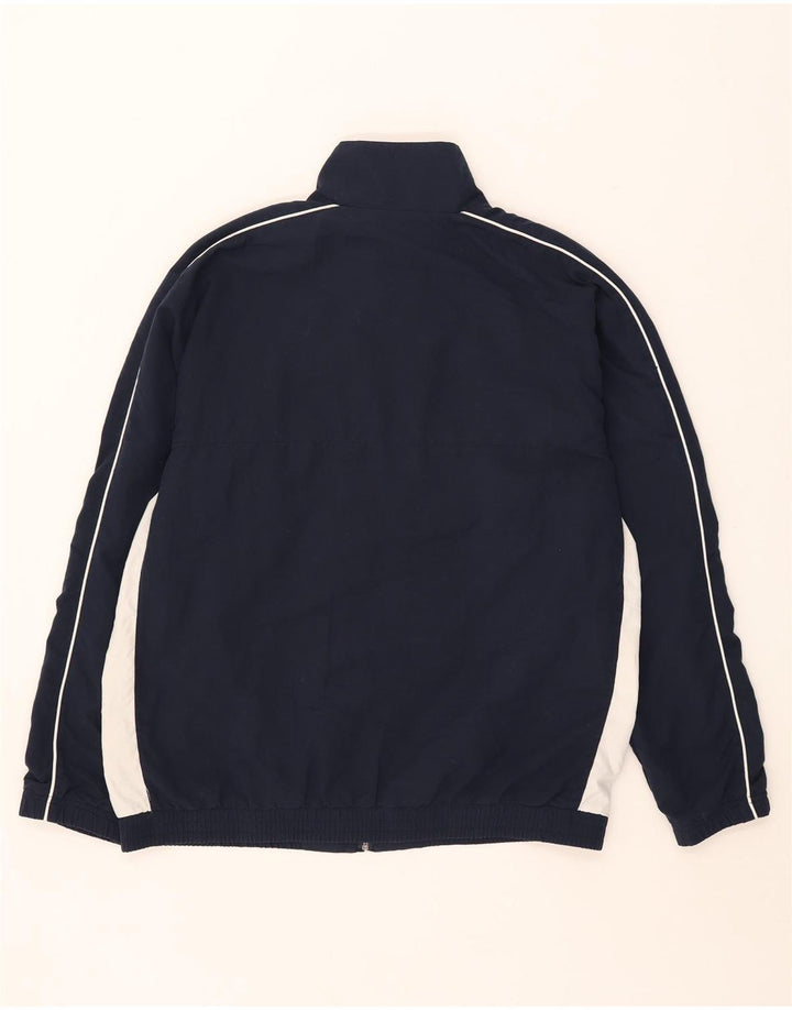 UMBRO Herren-Trainingsanzug-Oberteil, Jacke, groß, marineblau, Farbblock-Polyester