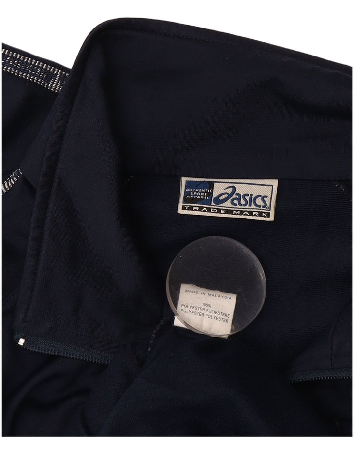 Asics Herren Graphic Trainingsanzug Top Jacke XL Marineblau Polyester