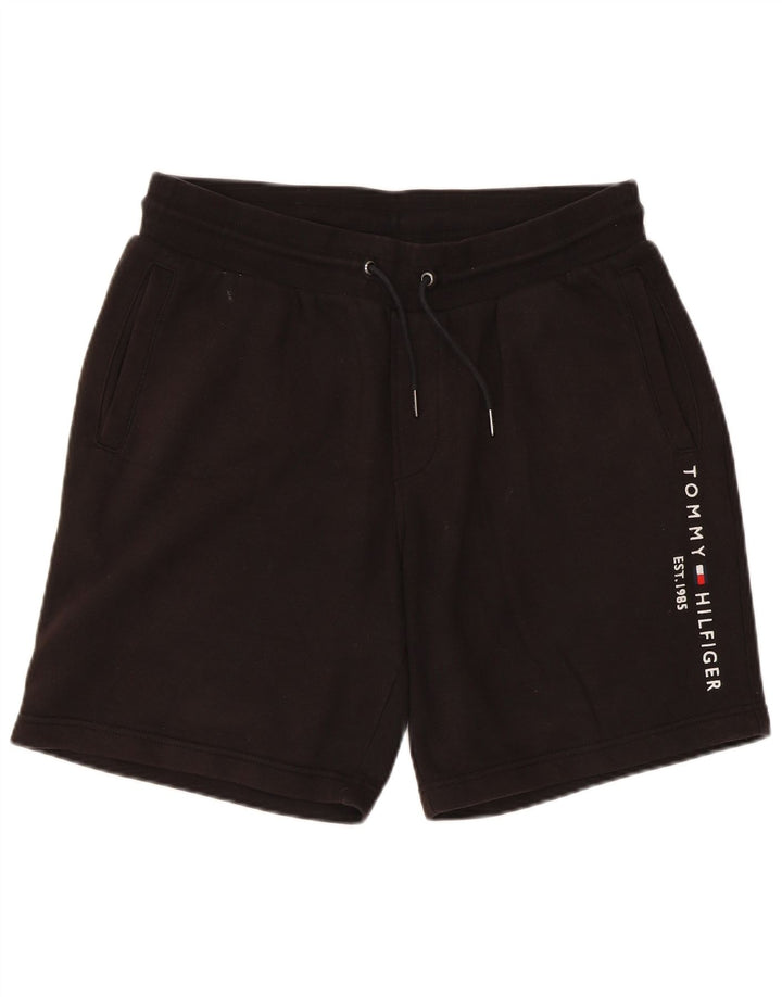 Tommy Hilfiger Herren Graphic Sport Shorts Mittelschwarze Baumwolle