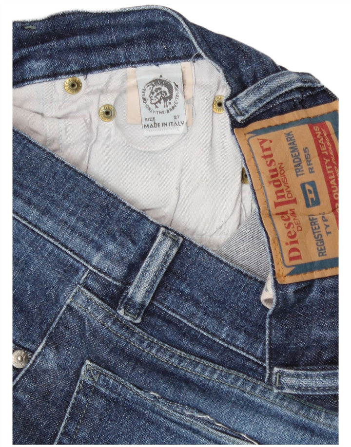 Diesel Damen Bootcut Jeans W27 L29 Blaue Baumwolle