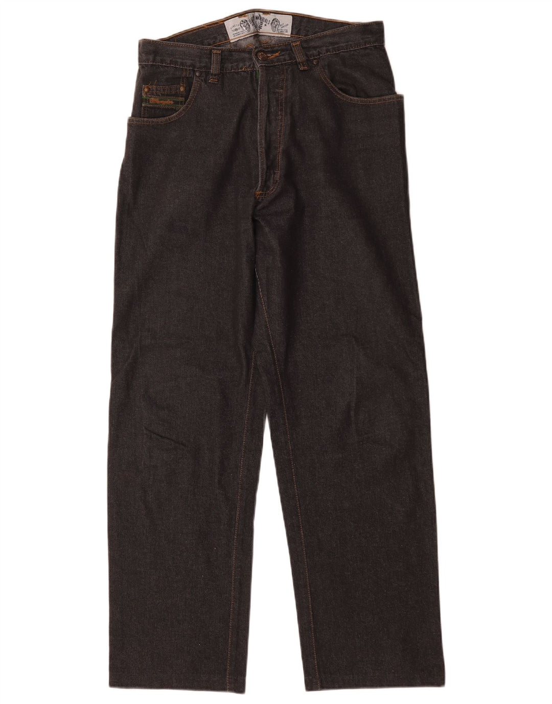 Wrangler Herren Straight Jeans W32 L29 Schwarze Baumwolle