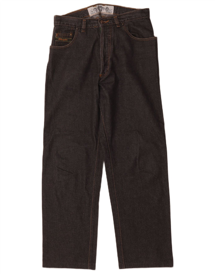 Wrangler Herren Straight Jeans W32 L29 Schwarze Baumwolle