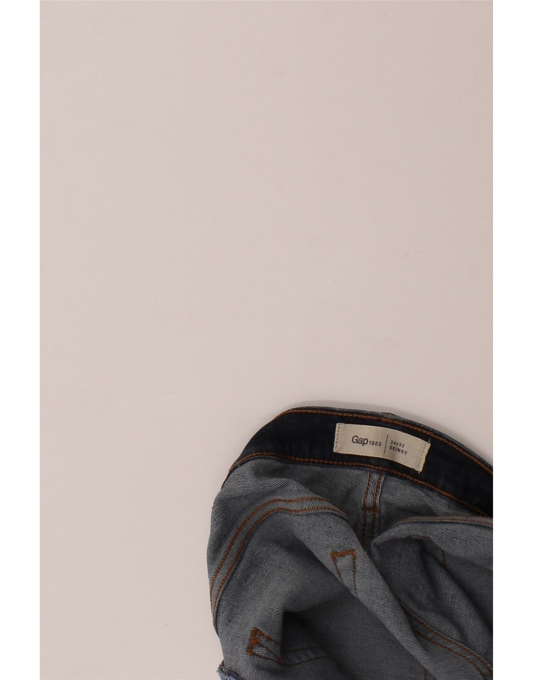 GAP Womens Skinny Jeans W34 L32 Blue Vintage Gap and Second-Hand Gap from Messina Hembry 