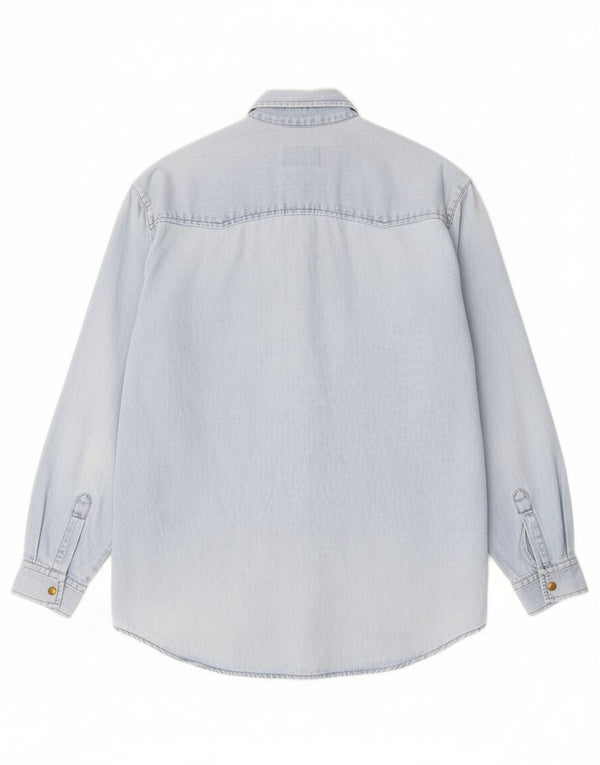 Armata Di Mare Herren Jeanshemd mittelblaue Baumwolle