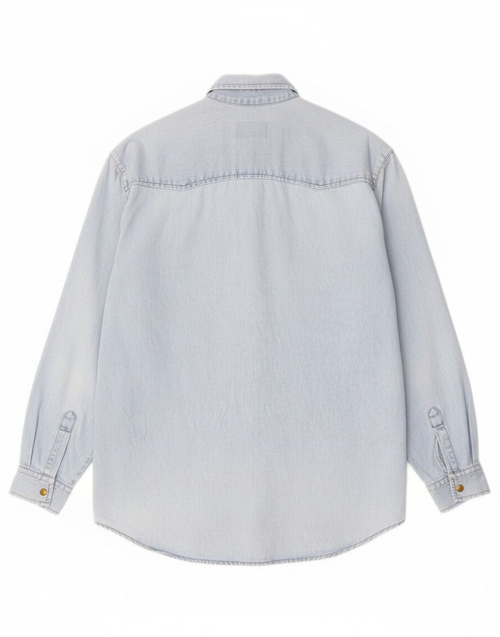 Armata Di Mare Herren Jeanshemd mittelblaue Baumwolle