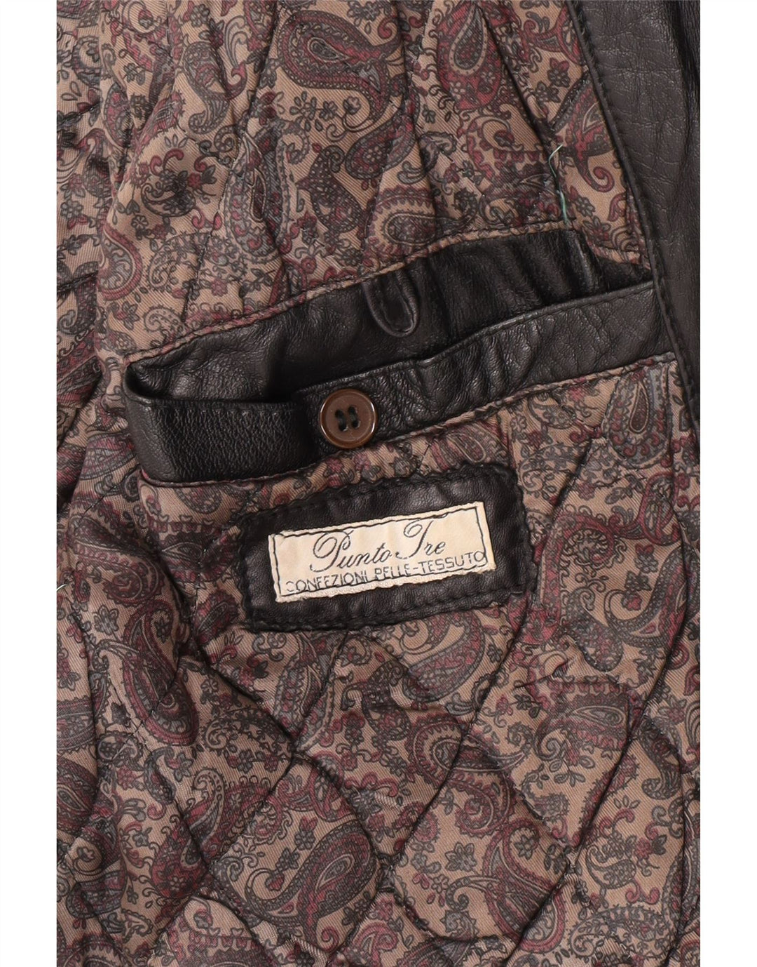 Vintage Herren Lederjacke UK 36 Kleines schwarzes Leder