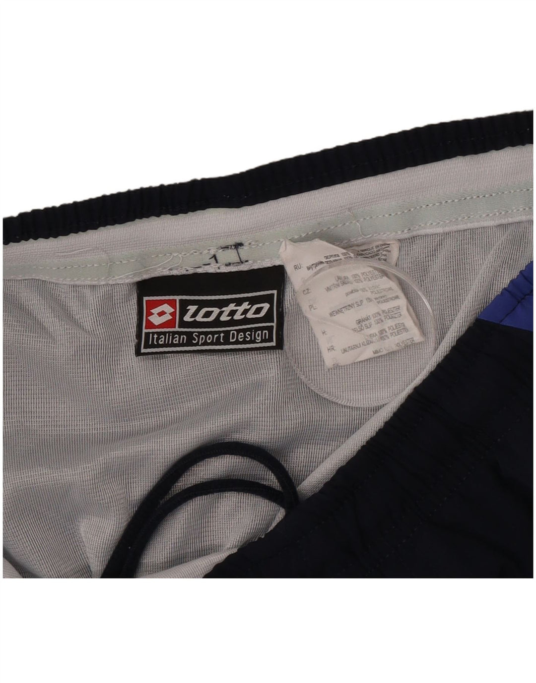 Lotto Herren-Sportshorts, groß, marineblau, Farbblock-Polyester
