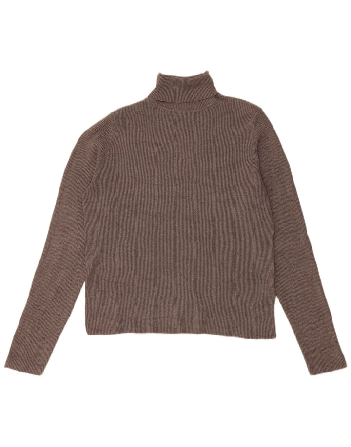 Marks & Spencer Damen Top Langarm UK 16 Large Graue Viskose