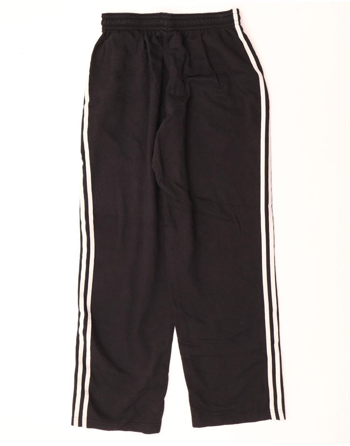 ADIDAS Damen Trainingshose UK 14 Große schwarze Baumwolle