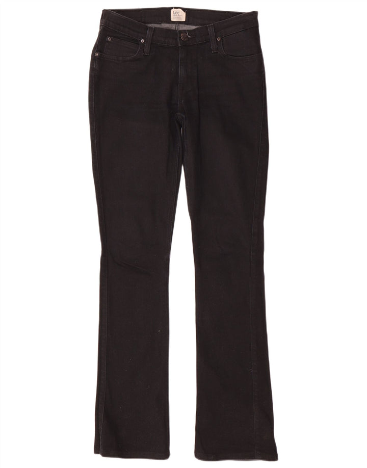 Lee Damen Bonnie Bootcut Jeans W29 L33 Schwarze Baumwolle