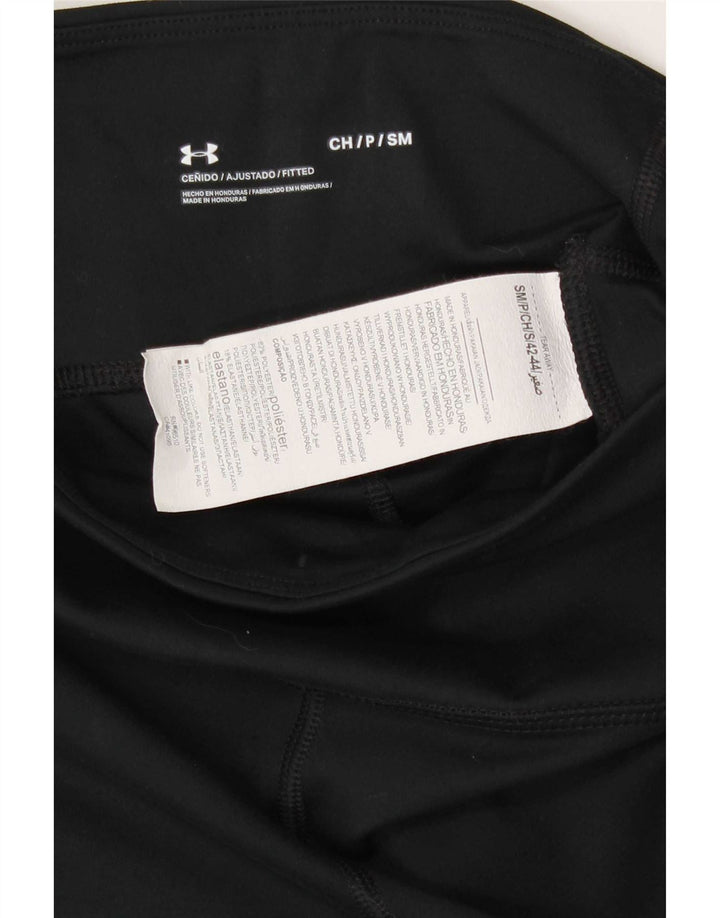 Under Armour Damen Leggings UK 8 Small Schwarz Polyester