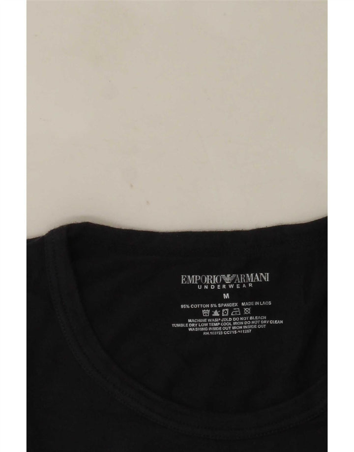 Emporio Armani Herren Grafik-T-Shirt-Oberteil Mittel Marineblau