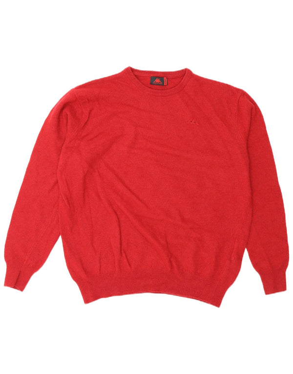 Kappa Damen-Pullover mit Rundhalsausschnitt, UK 18, XL, rote Wolle