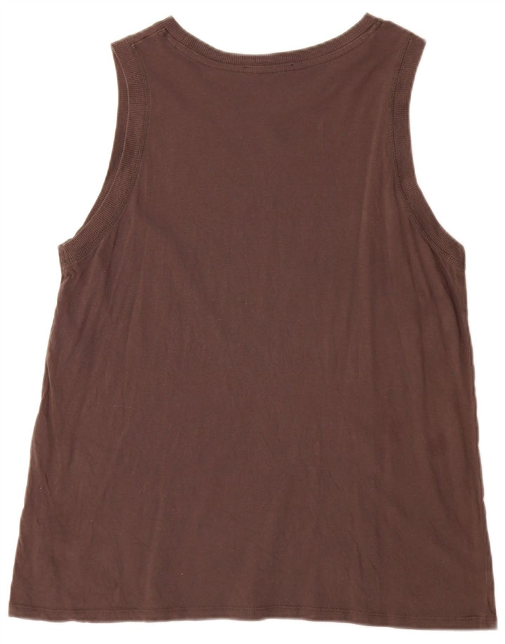 Zara Damen Weste Top UK 14 Mittelbraun
