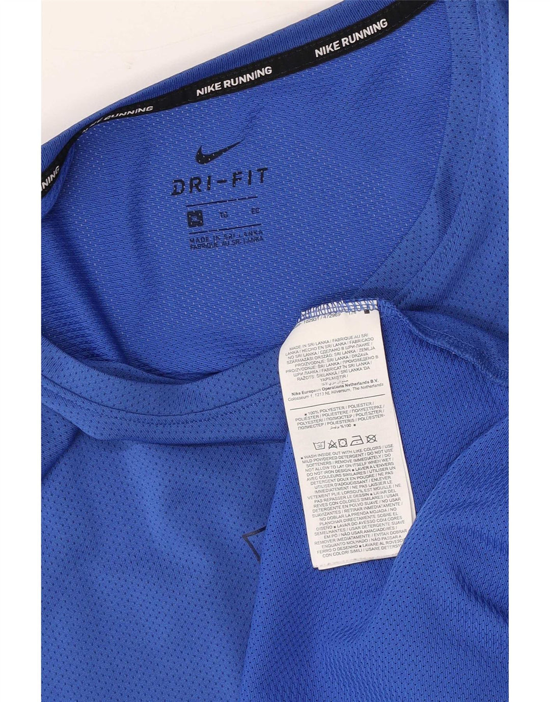 Nike Herren Dri Fit Graphic T-Shirt Top XL Blau Polyester