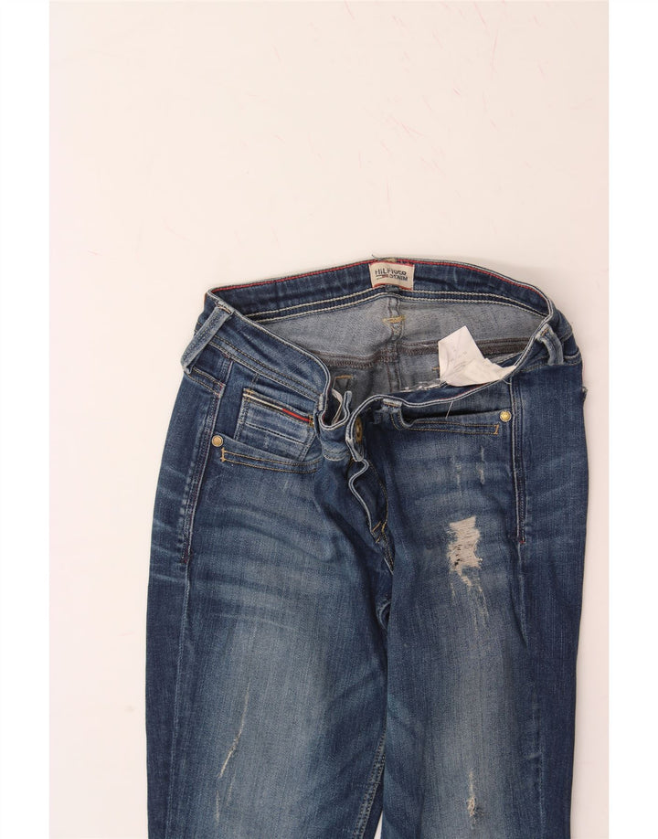 TOMMY HILFIGER Womens Distressed Skinny Jeans W27 L32 Blue Vintage Tommy Hilfiger and Second-Hand Tommy Hilfiger from Messina Hembry 