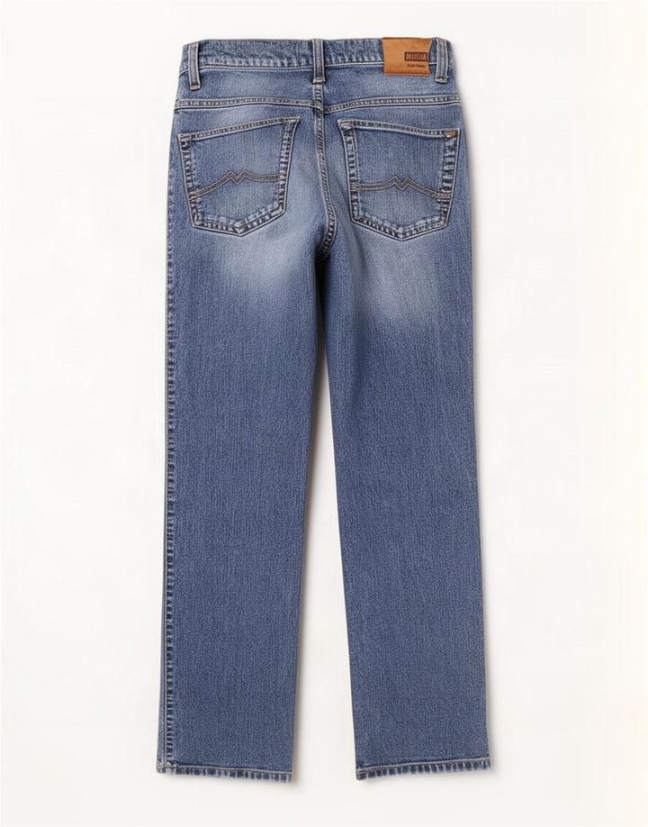 Mustang Herren Tramper Straight Jeans W32 L32 Blaue Baumwolle