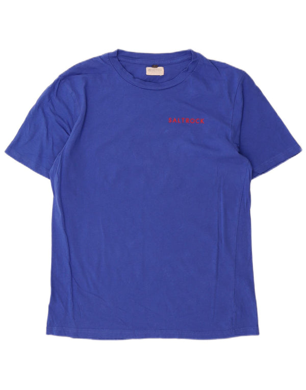 Saltrock Herren T-Shirt Top Large Blau Baumwolle