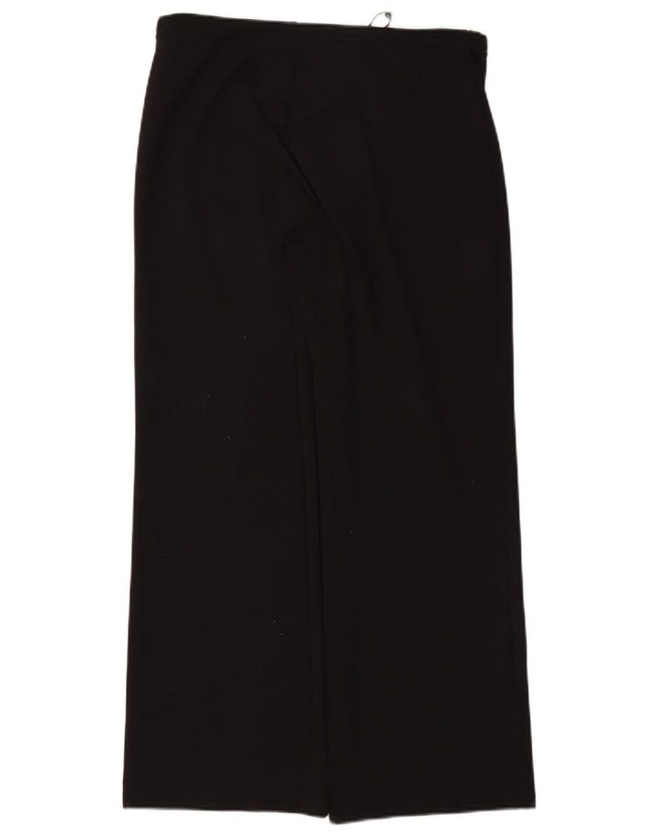 OASIS Damen-Trainingshose mit weitem Bein, Größe L, W32, L28, Schwarz, Polyamid