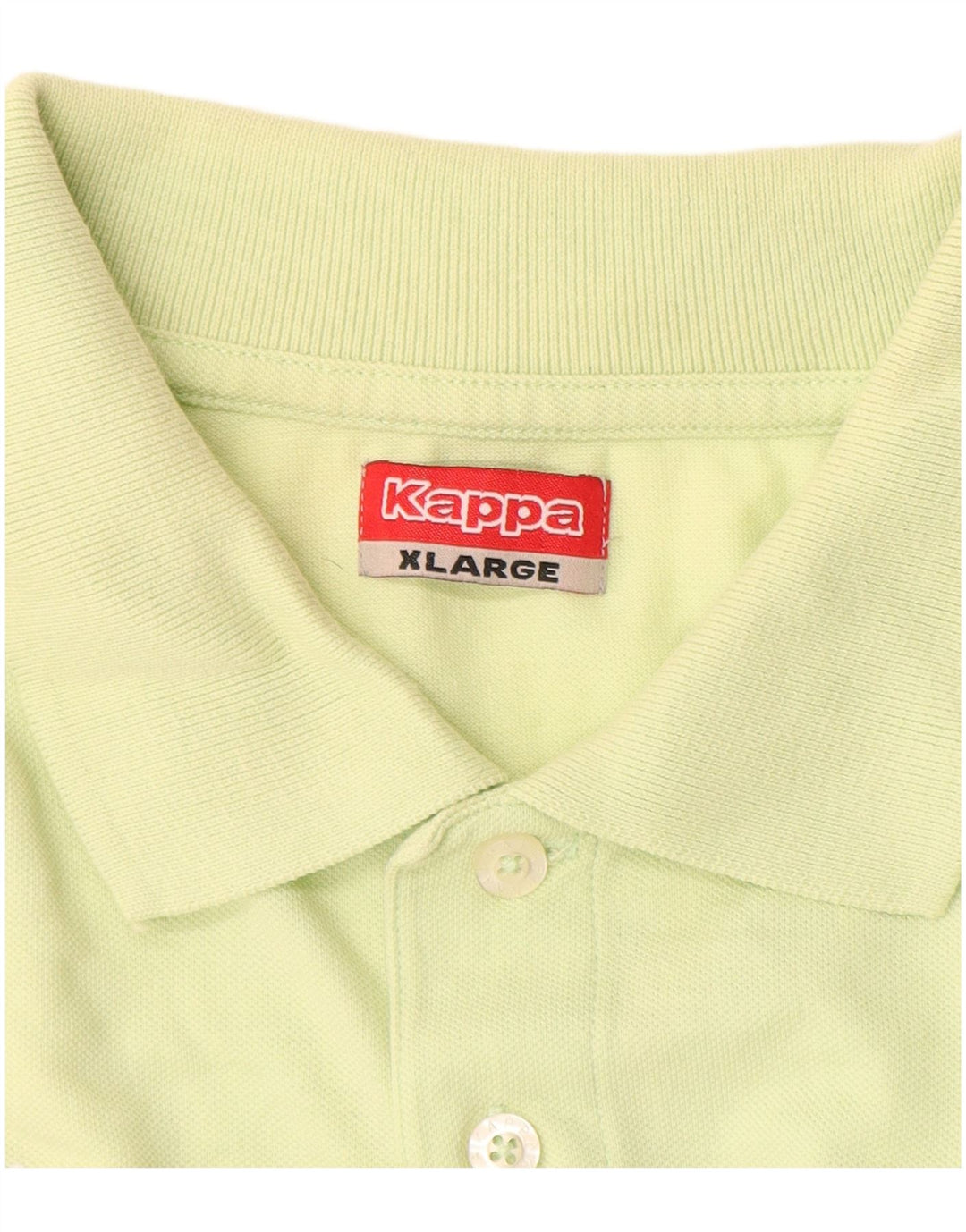 Kappa Herren Poloshirt XL Gelb Baumwolle