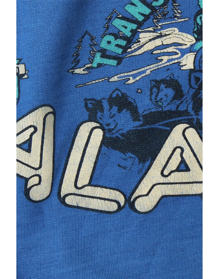Alaska Herren-Sweatshirt mit Grafik, Größe L, Blau