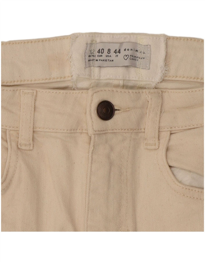 Kurze Jeans für Damen von Zara, EU 40, mittelgroß, W28, L25, Beige