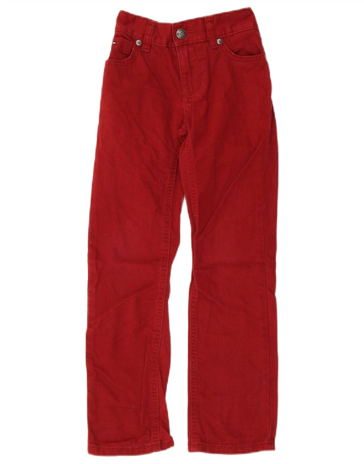 TOMMY HILFIGER Gerade Jeans für Jungen, 6–7 Jahre, W22, L22, Burgunderrot, Baumwolle