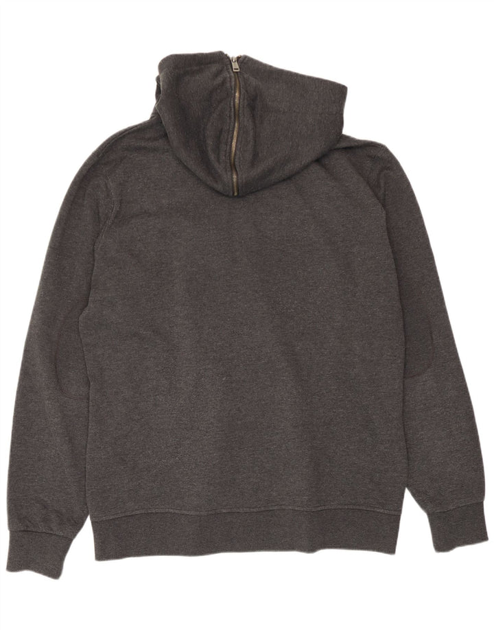 Guess Herren-Kapuzenpullover mit Reißverschluss, 2XL, Grau, Polyester