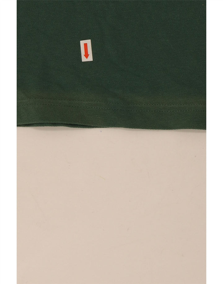 Kappa Herren-Poloshirt, groß, grüne Baumwolle