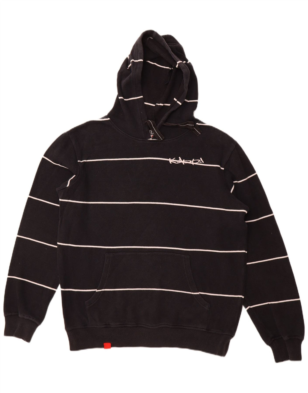 KAPPA Herren-Kapuzenpullover, groß, marineblau, gestreift, Baumwolle