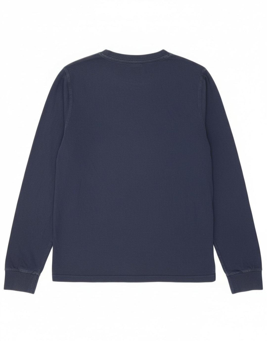 Ellesse Womens Graphic Top Langarm UK 12 Medium Marineblau Baumwolle