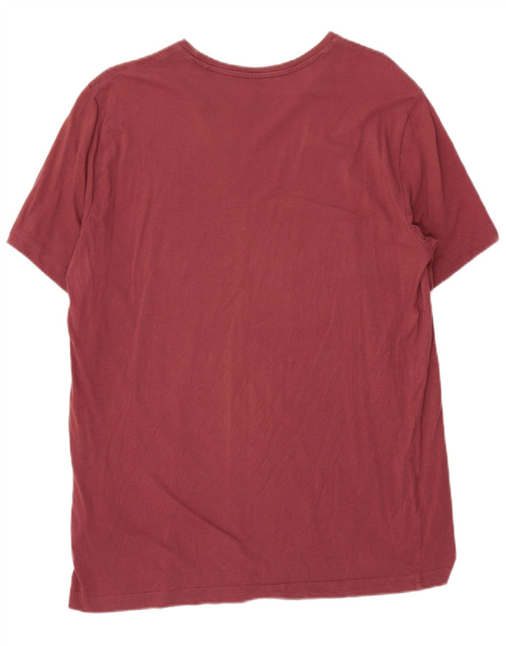 Mustang Herren-T-Shirt mit Grafik, XL, kastanienbraune Baumwolle