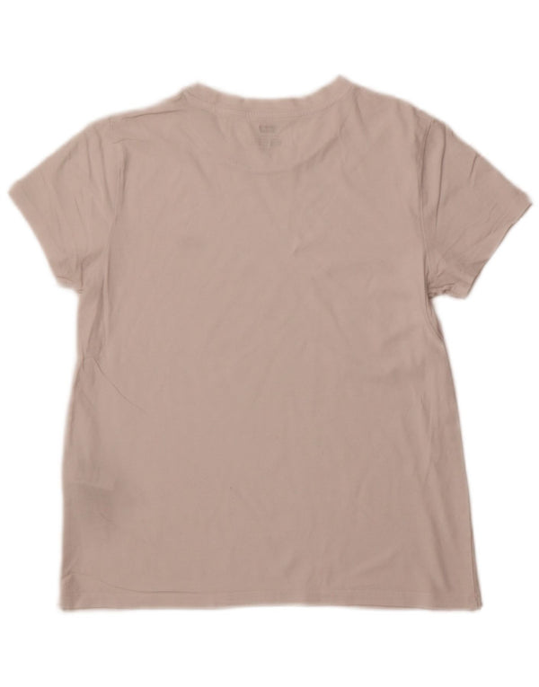 LEVI'S Damen T-Shirt Top UK 10 Small Weiße Baumwolle