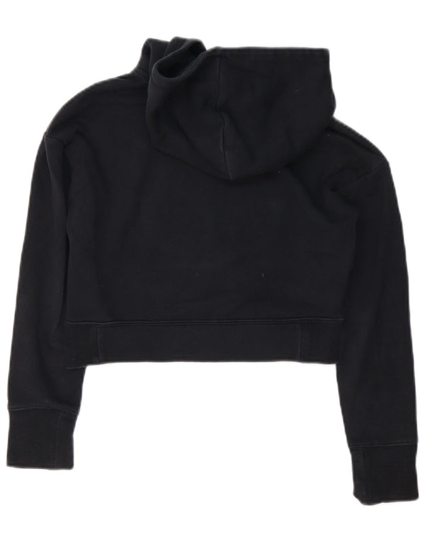 NIKE Crop Graphic Hoodie-Pullover für Mädchen, 10–11 Jahre, mittelschwarz