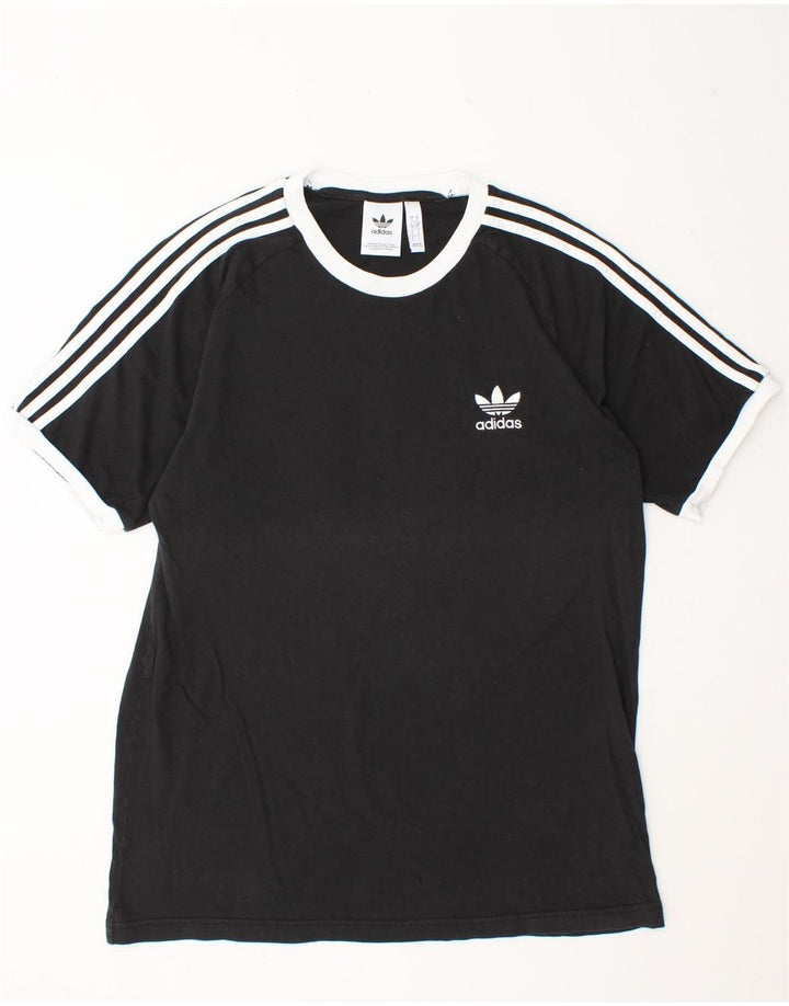 Adidas Herren T-Shirt Top Large Schwarz Baumwolle