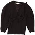 Zara Damen Blazer Jacke UK 10 Small Schwarz Polyester