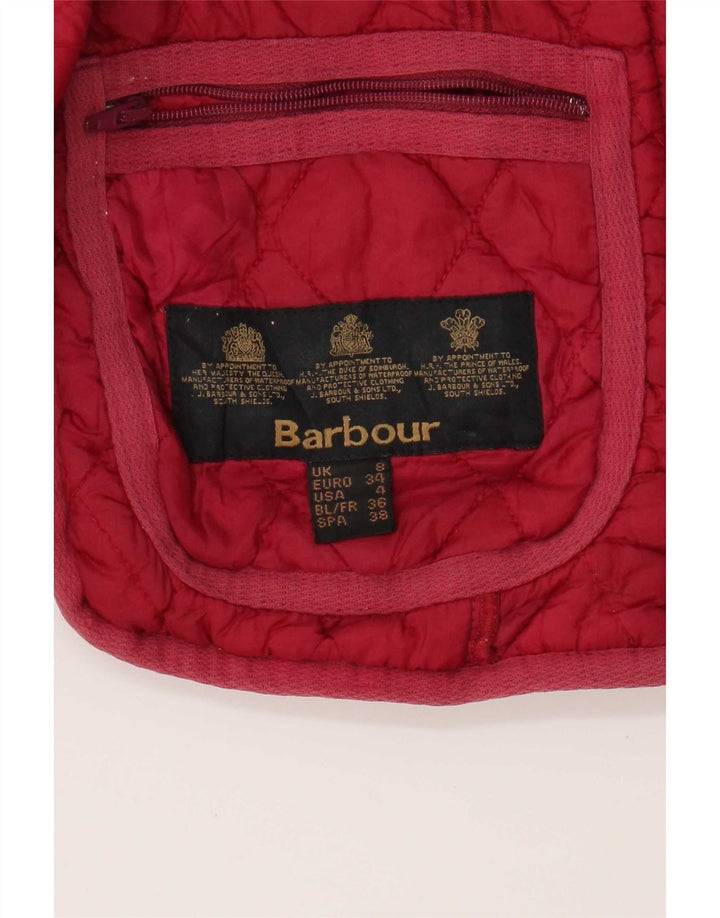 Barbour Herren Steppweste UK 8 Small Pink