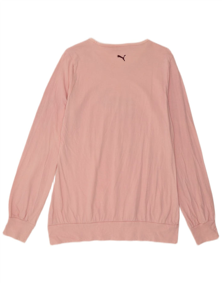 Puma Damen Grafik-Sweatshirt-Pullover UK 16 Large Pink