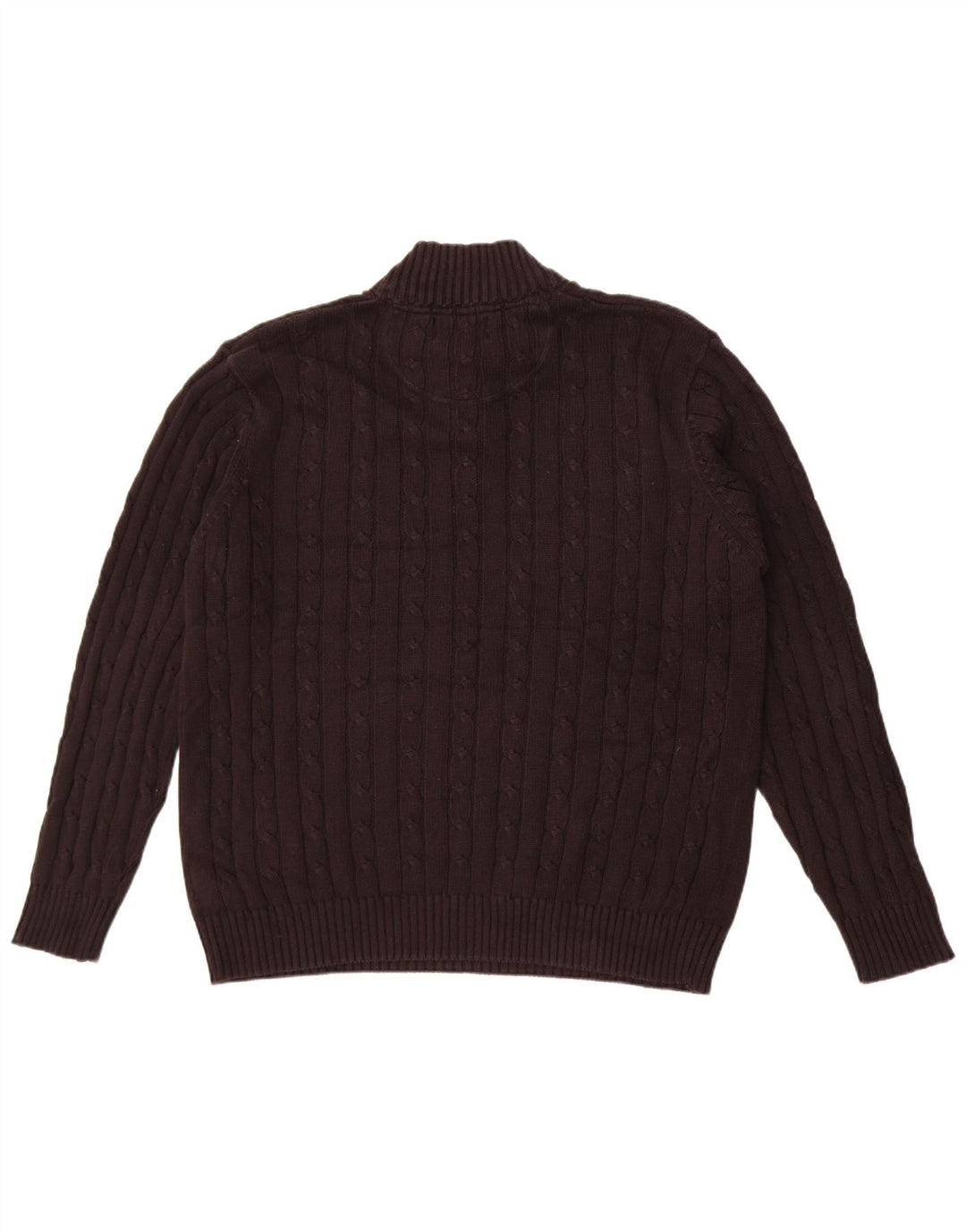 Marks & Spencer Herren Blue Harbour Pullover mit Reißverschluss am Hals, Größe L, Schwarz